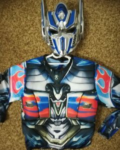 Kids Costumes to Hire - Optimus Prime Top & Mask - CHILD